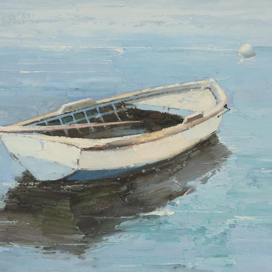 Original Oil Painting of Boat